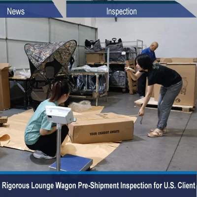 Inspecție riguroasă de pre-expediere a căruțelor pentru clientul american